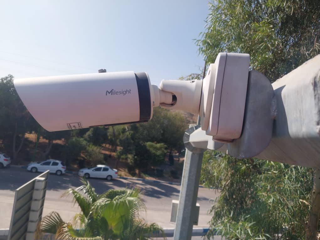 نصب دوربین پلاک خوان در باغ رضوان اصفهان