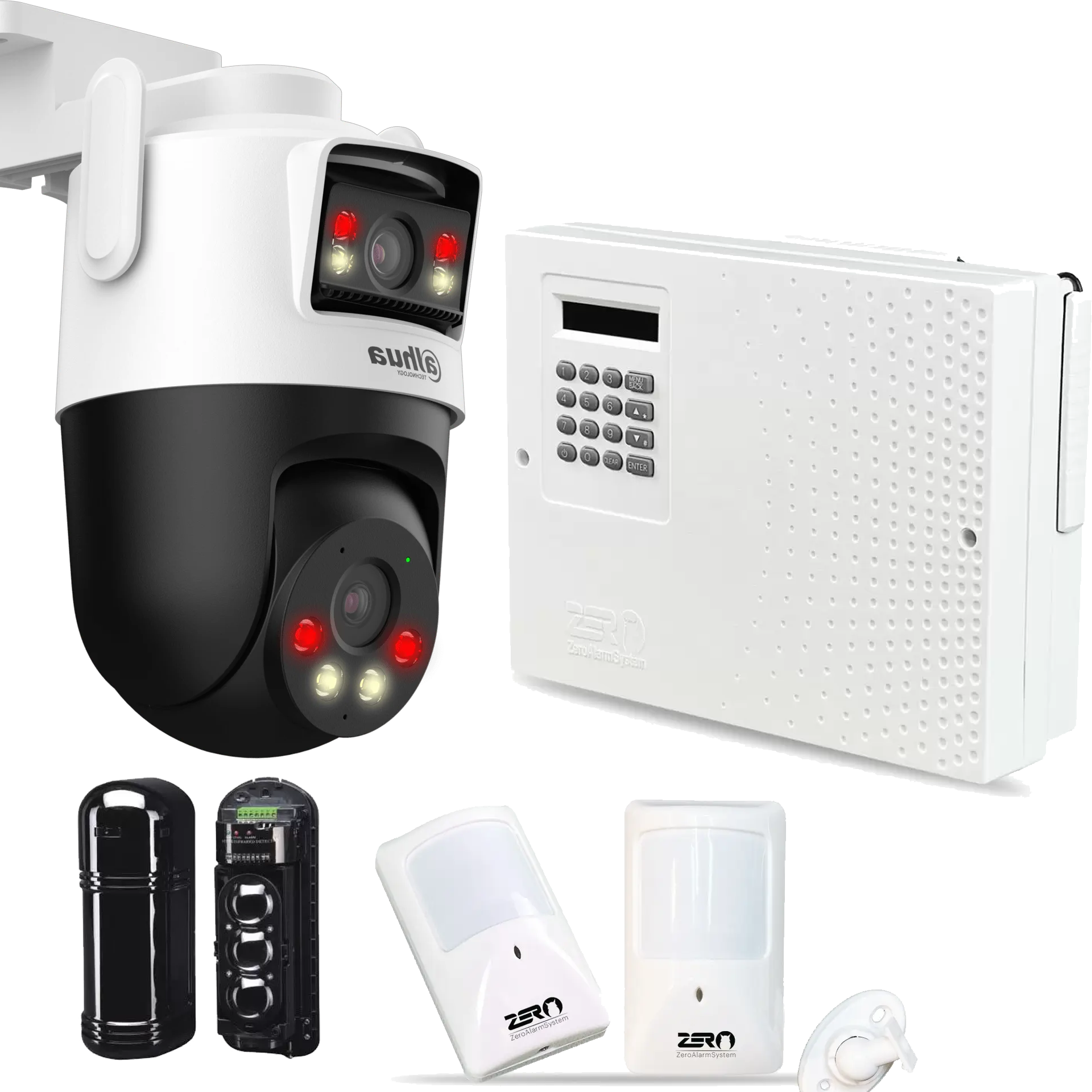 پکیج کامل امنیت باغ شامل دزدگیر و دوربین مداربسته