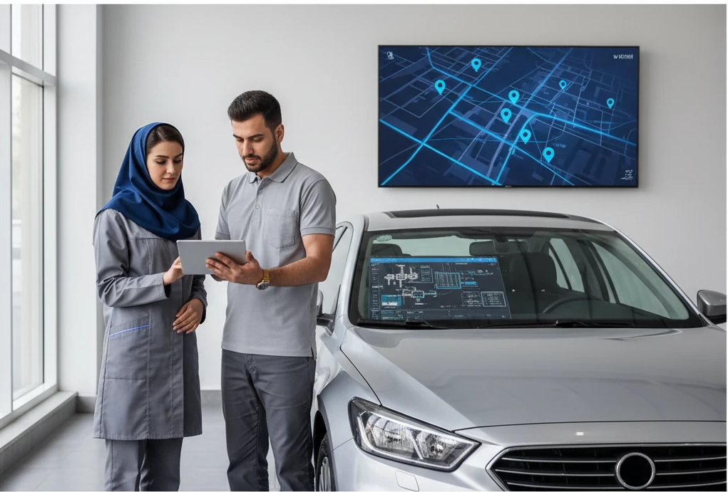 کنترل و نظارت بر خودرو از طریق سیستم دزدگیر و ردیاب