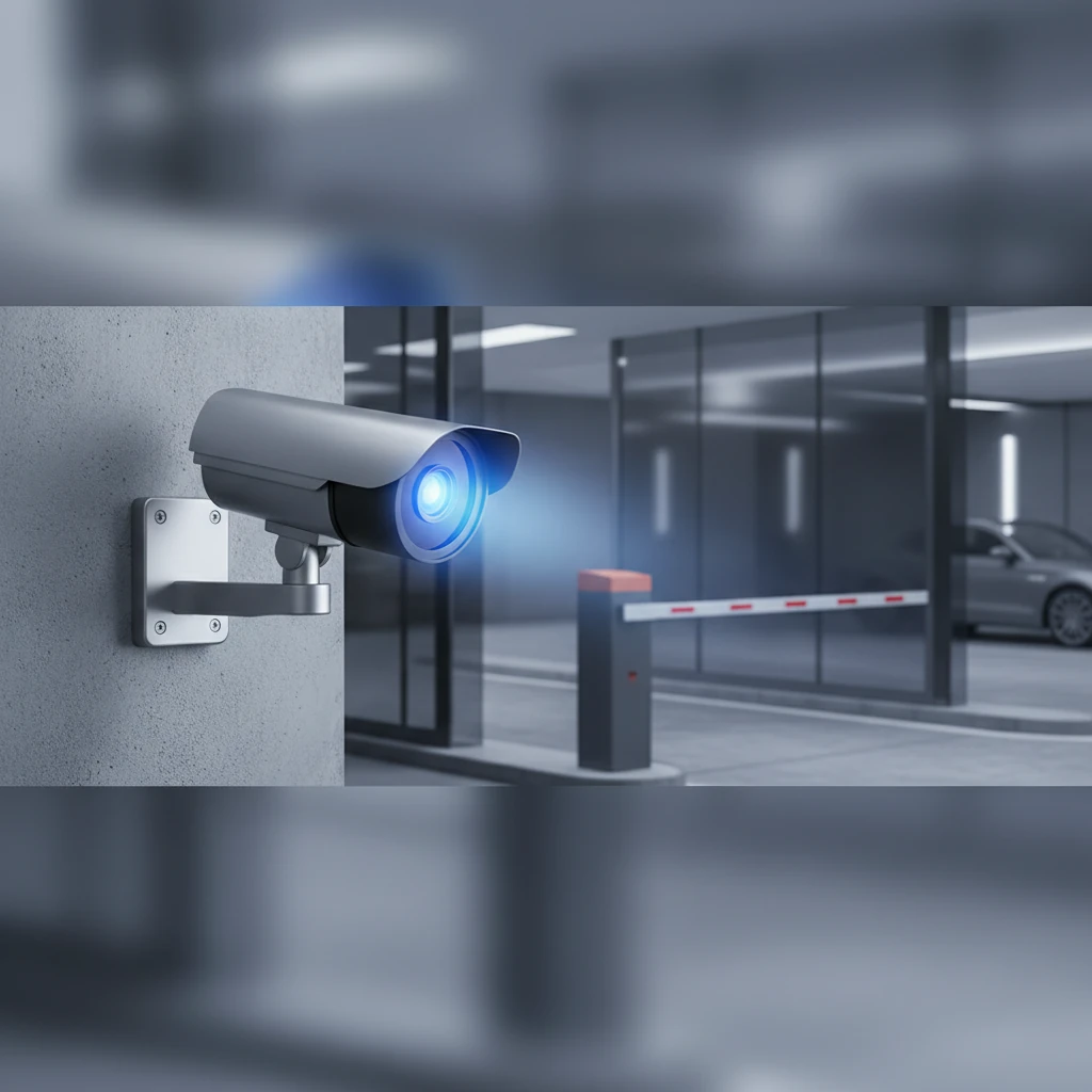 دوربین مداربسته ورودی پارکینگ