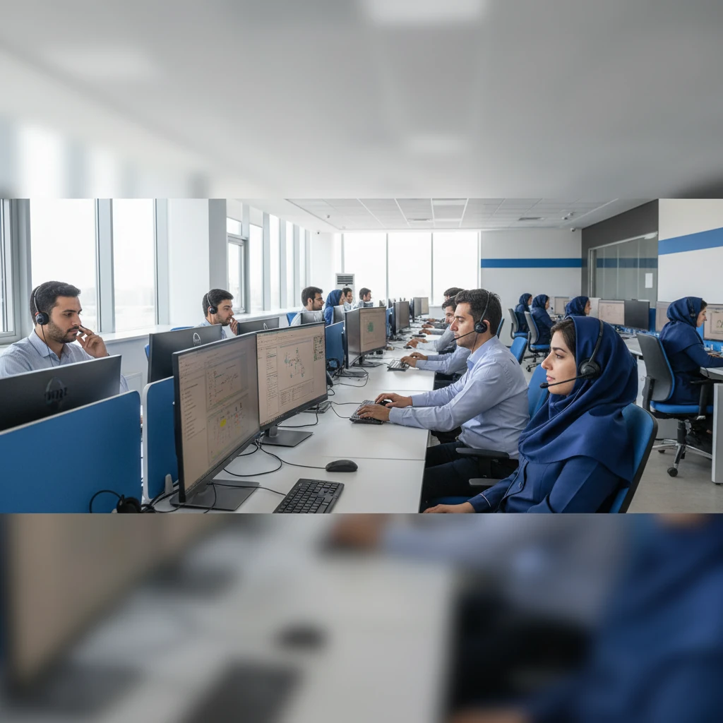 محیط کاری مرکز تماس سازمانی مبتنی بر VoIP